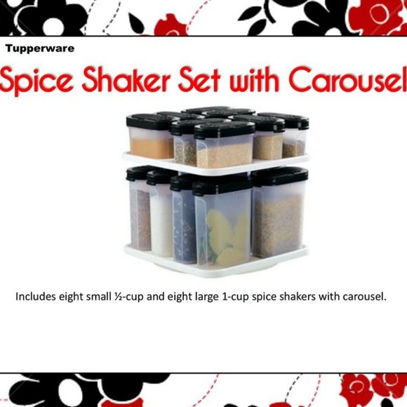Tupperware Kitchen New Tupperware Spice Shakers With Carousel